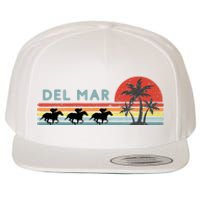 Del Mar Horse Racing Thoroughbred Santa Anita Horseplayers Wool Snapback Cap