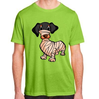 Dachshund Mummy Halloween Gift Adult ChromaSoft Performance T-Shirt