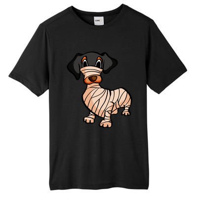 Dachshund Mummy Halloween Gift Tall Fusion ChromaSoft Performance T-Shirt