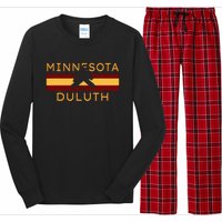 Duluth Minnesota Hockey Goalie Player Minnesotans Coach Long Sleeve Pajama Set