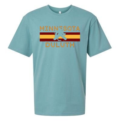 Duluth Minnesota Hockey Goalie Player Minnesotans Coach Sueded Cloud Jersey T-Shirt