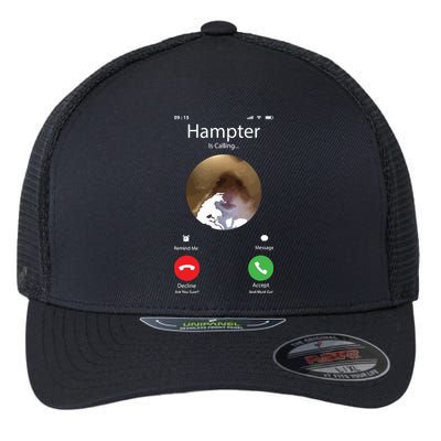 Dank Meme Hamster Staring Front Camera Hampter Calling Flexfit Unipanel Trucker Cap