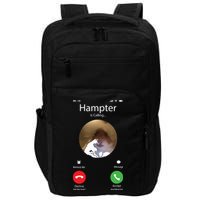 Dank Meme Hamster Staring Front Camera Hampter Calling Impact Tech Backpack