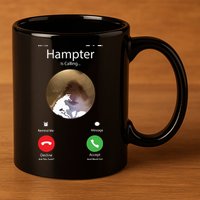 Dank Meme Hamster Staring Front Camera Hampter Calling 11oz C Handle Ceramic Mug