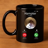 Dank Meme Hamster Staring Front Camera Hampter Calling 11oz C Handle Ceramic Mug