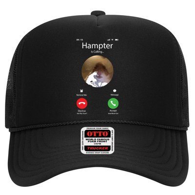 Dank Meme Hamster Staring Front Camera Hampter Calling Trucker Hat
