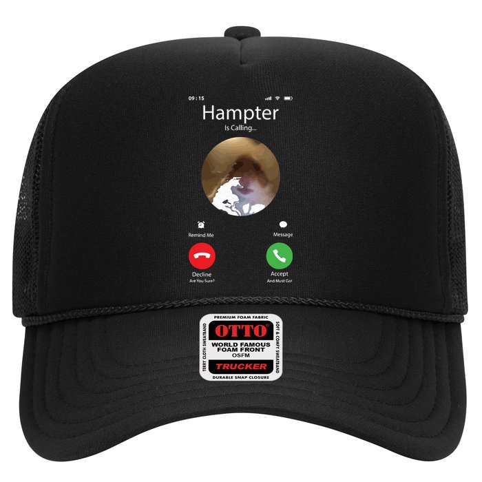 Dank Meme Hamster Staring Front Camera Hampter Calling Trucker Hat