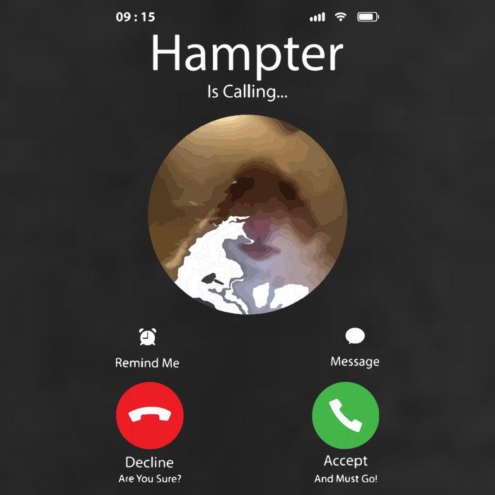 Dank Meme Hamster Staring Front Camera Hampter Calling Trucker Hat