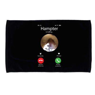 Dank Meme Hamster Staring Front Camera Hampter Calling Microfiber Hand Towel