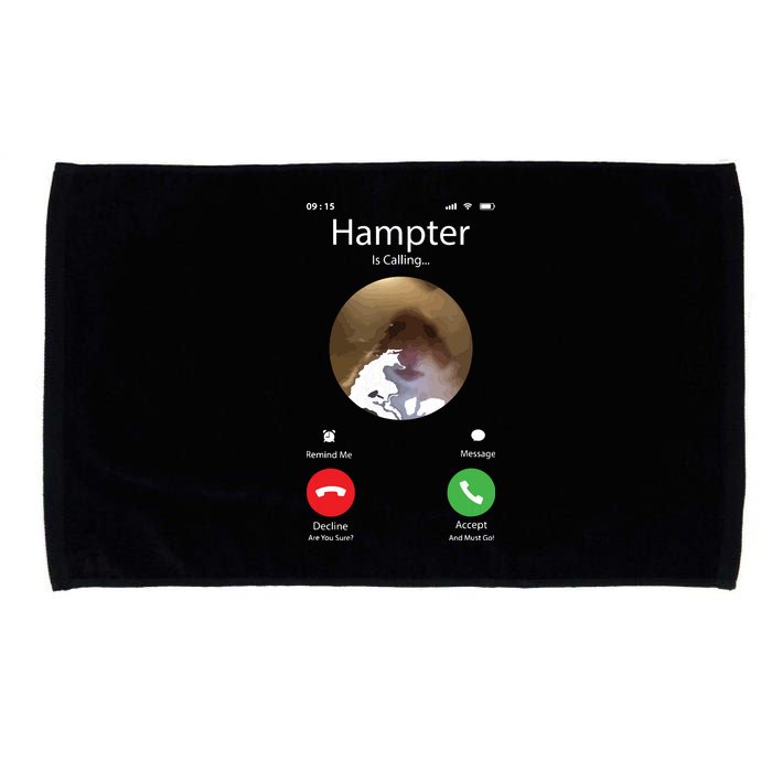 Dank Meme Hamster Staring Front Camera Hampter Calling Microfiber Hand Towel