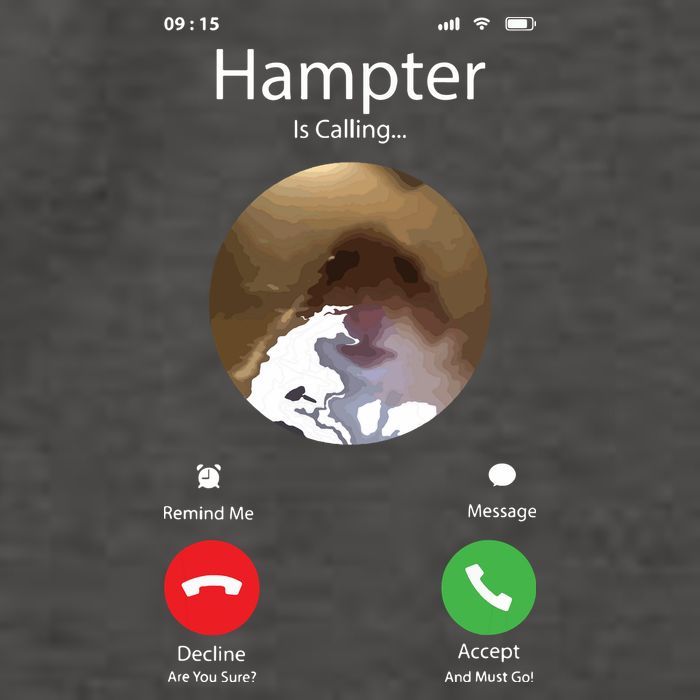 Dank Meme Hamster Staring Front Camera Hampter Calling Vector Backpack