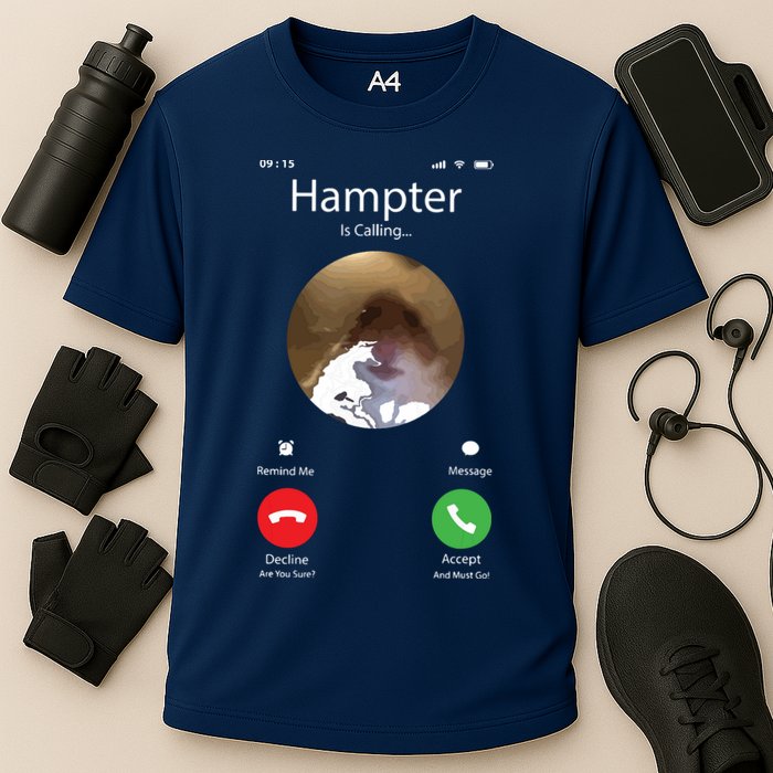 Dank Meme Hamster Staring Front Camera Hampter Calling Performance Shirt