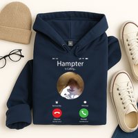 Dank Meme Hamster Staring Front Camera Hampter Calling Hoodie