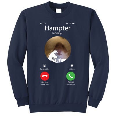 Dank Meme Hamster Staring Front Camera Hampter Calling Sweatshirt