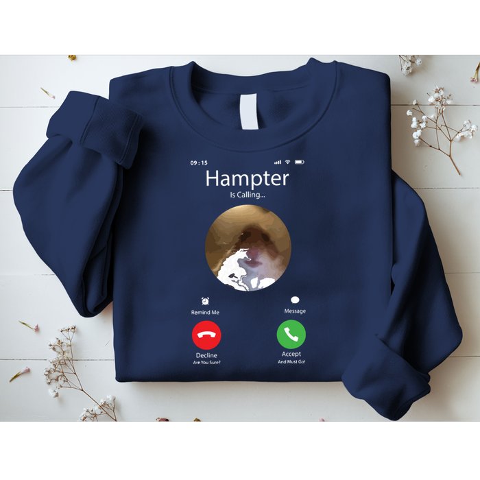 Dank Meme Hamster Staring Front Camera Hampter Calling Sweatshirt