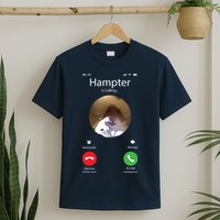 Dank Meme Hamster Staring Front Camera Hampter Calling T-Shirt