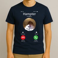 Dank Meme Hamster Staring Front Camera Hampter Calling T-Shirt
