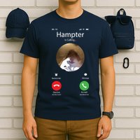Dank Meme Hamster Staring Front Camera Hampter Calling T-Shirt