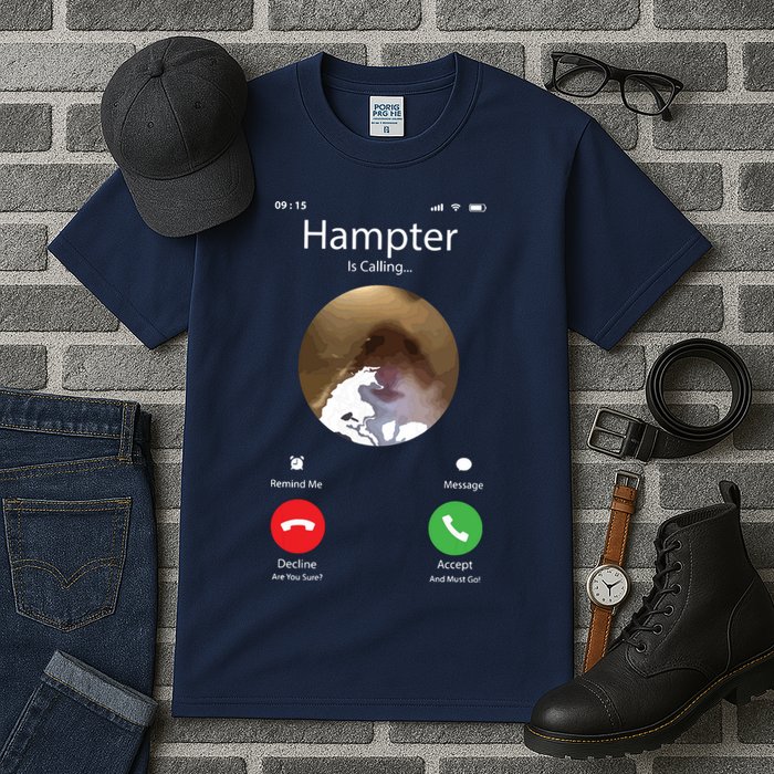 Dank Meme Hamster Staring Front Camera Hampter Calling Tall T-Shirt