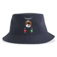 Dank Meme Hamster Staring Front Camera Hampter Calling Sustainable Bucket Hat