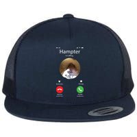 Dank Meme Hamster Staring Front Camera Hampter Calling Flatbill Hat