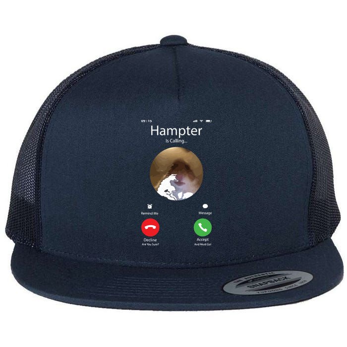 Dank Meme Hamster Staring Front Camera Hampter Calling Flatbill Hat