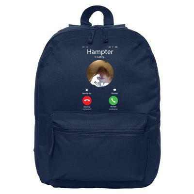 Dank Meme Hamster Staring Front Camera Hampter Calling 16 in Basic Backpack