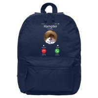 Dank Meme Hamster Staring Front Camera Hampter Calling 16 in Basic Backpack