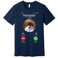 Dank Meme Hamster Staring Front Camera Hampter Calling Premium T-Shirt