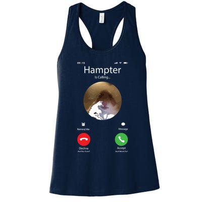 Dank Meme Hamster Staring Front Camera Hampter Calling Womens Tank Top