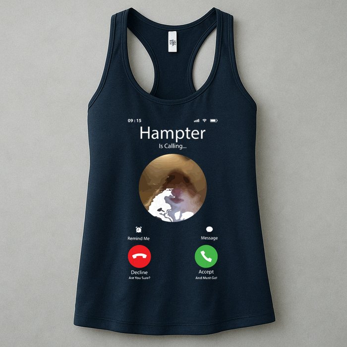 Dank Meme Hamster Staring Front Camera Hampter Calling Womens Tank Top