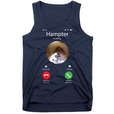 Dank Meme Hamster Staring Front Camera Hampter Calling Tank Top