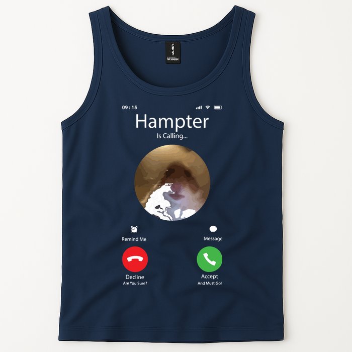 Dank Meme Hamster Staring Front Camera Hampter Calling Tank Top