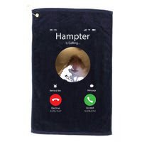 Dank Meme Hamster Staring Front Camera Hampter Calling Golf Towel