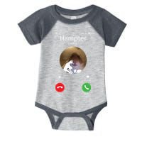 Dank Meme Hamster Staring Front Camera Hampter Calling Infant Baby Jersey Bodysuit
