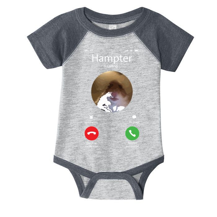 Dank Meme Hamster Staring Front Camera Hampter Calling Infant Baby Jersey Bodysuit