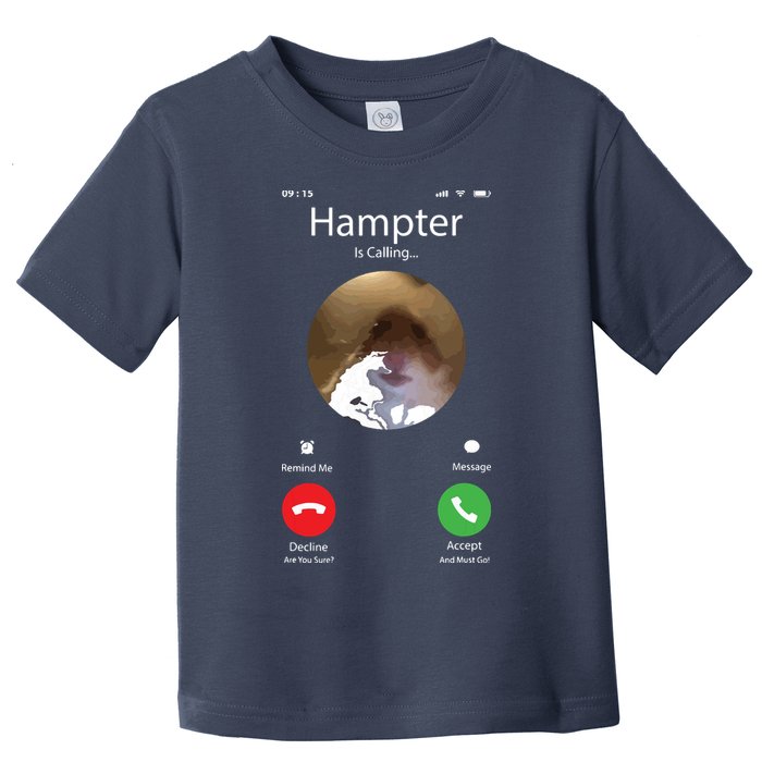 Dank Meme Hamster Staring Front Camera Hampter Calling Toddler T-Shirt