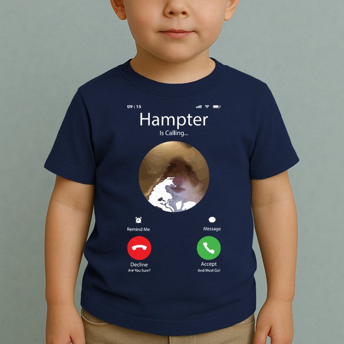 Dank Meme Hamster Staring Front Camera Hampter Calling Toddler T-Shirt