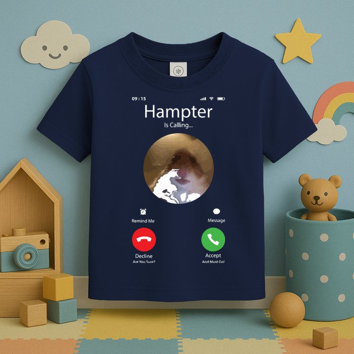 Dank Meme Hamster Staring Front Camera Hampter Calling Toddler T-Shirt