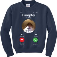 Dank Meme Hamster Staring Front Camera Hampter Calling Kids Sweatshirt