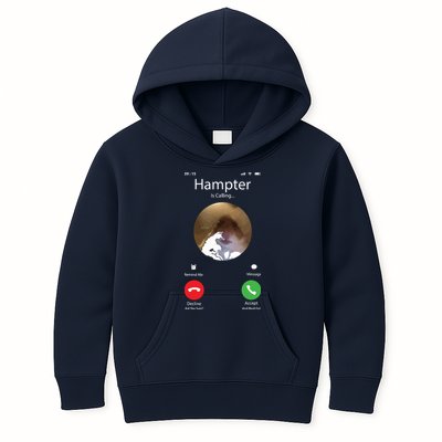 Dank Meme Hamster Staring Front Camera Hampter Calling Kids Hoodie