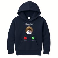 Dank Meme Hamster Staring Front Camera Hampter Calling Kids Hoodie