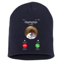 Dank Meme Hamster Staring Front Camera Hampter Calling Short Acrylic Beanie