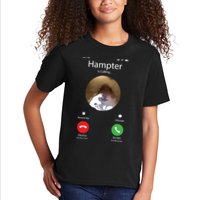 Dank Meme Hamster Staring Front Camera Hampter Calling Kids T-Shirt