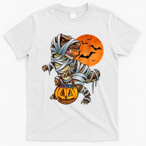 Dinosaur Mummy Halloween Kids Boy Girl T-Shirt