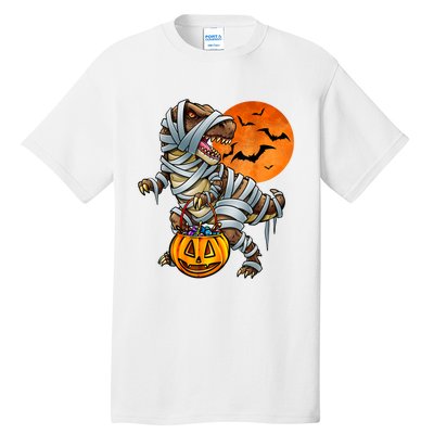 Dinosaur Mummy Halloween Kids Boy Girl Tall T-Shirt