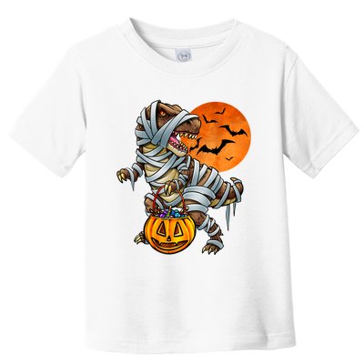 Dinosaur Mummy Halloween Kids Boy Girl Toddler T-Shirt