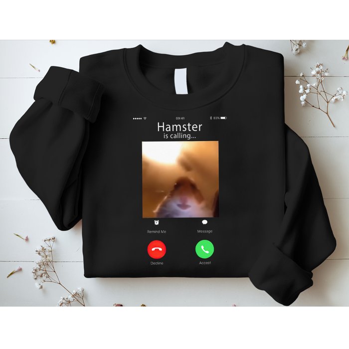Dank Meme Hamster Staring Front Camera Hamster Calling Gift Sweatshirt
