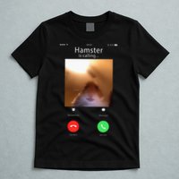 Dank Meme Hamster Staring Front Camera Hamster Calling Gift T-Shirt
