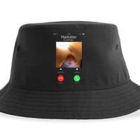 Dank Meme Hamster Staring Front Camera Hamster Calling Gift Sustainable Bucket Hat